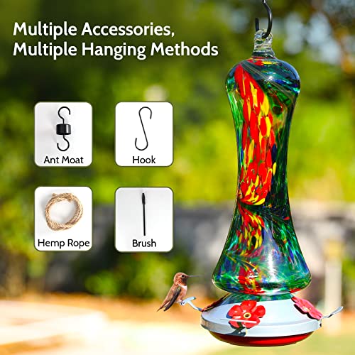 Birdkiss feeder includes hanging hook for easy placement in trees