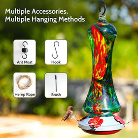 Birdkiss feeder includes hanging hook for easy placement in trees