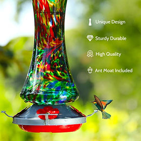 Birdkiss feeder with leak-proof base keeps your patio neat and tidy