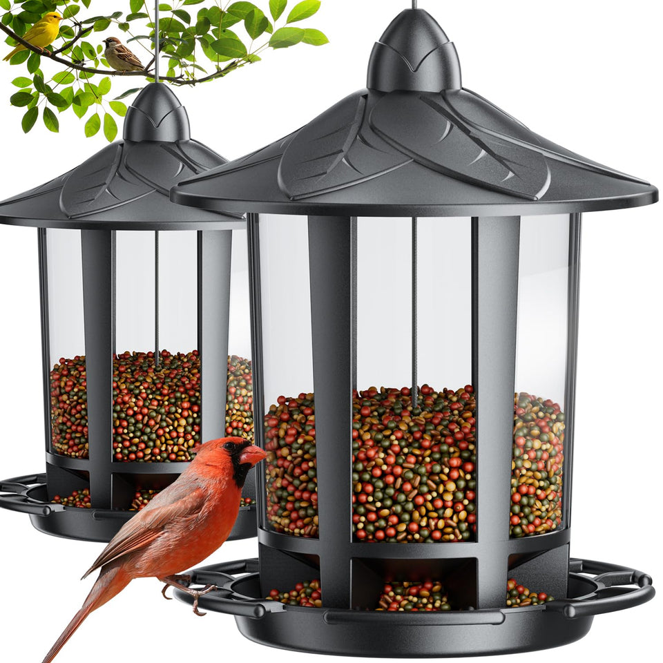 Birdream castle design bird feeder during assembly for quick installation