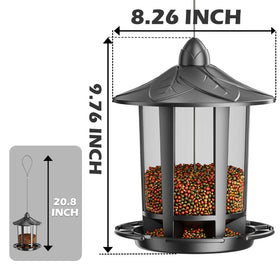 Birdream feeder with wide opening enables quick seed refills