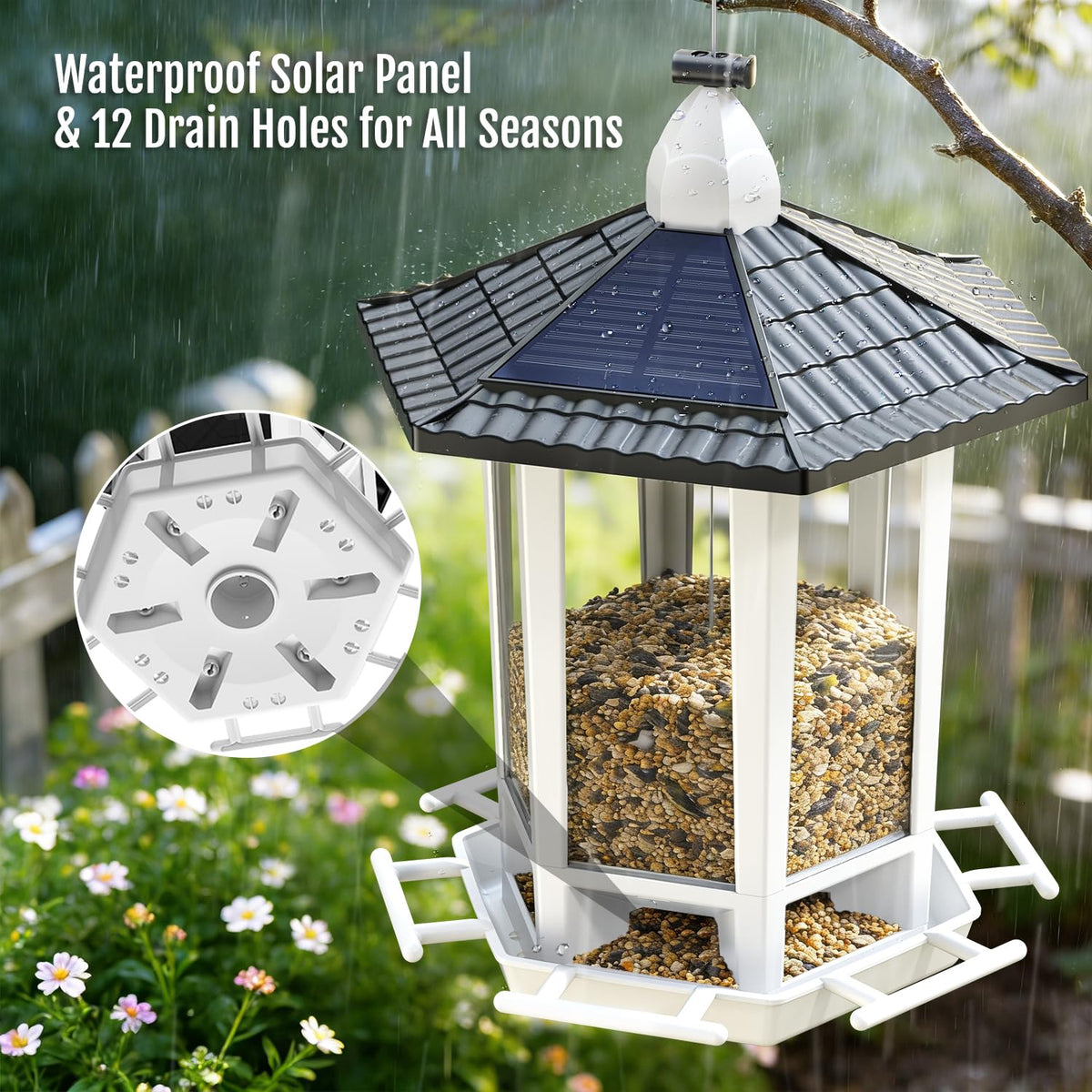 Birdream feeders invite cardinals and goldfinches to your yard.