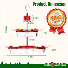 Easy to assemble and clean, ideal for regular outdoor feeding with Birdream feeder.