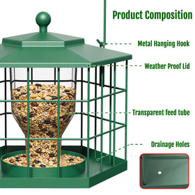 Birdream flip-top lid makes refilling quick and clean for busy feeders.