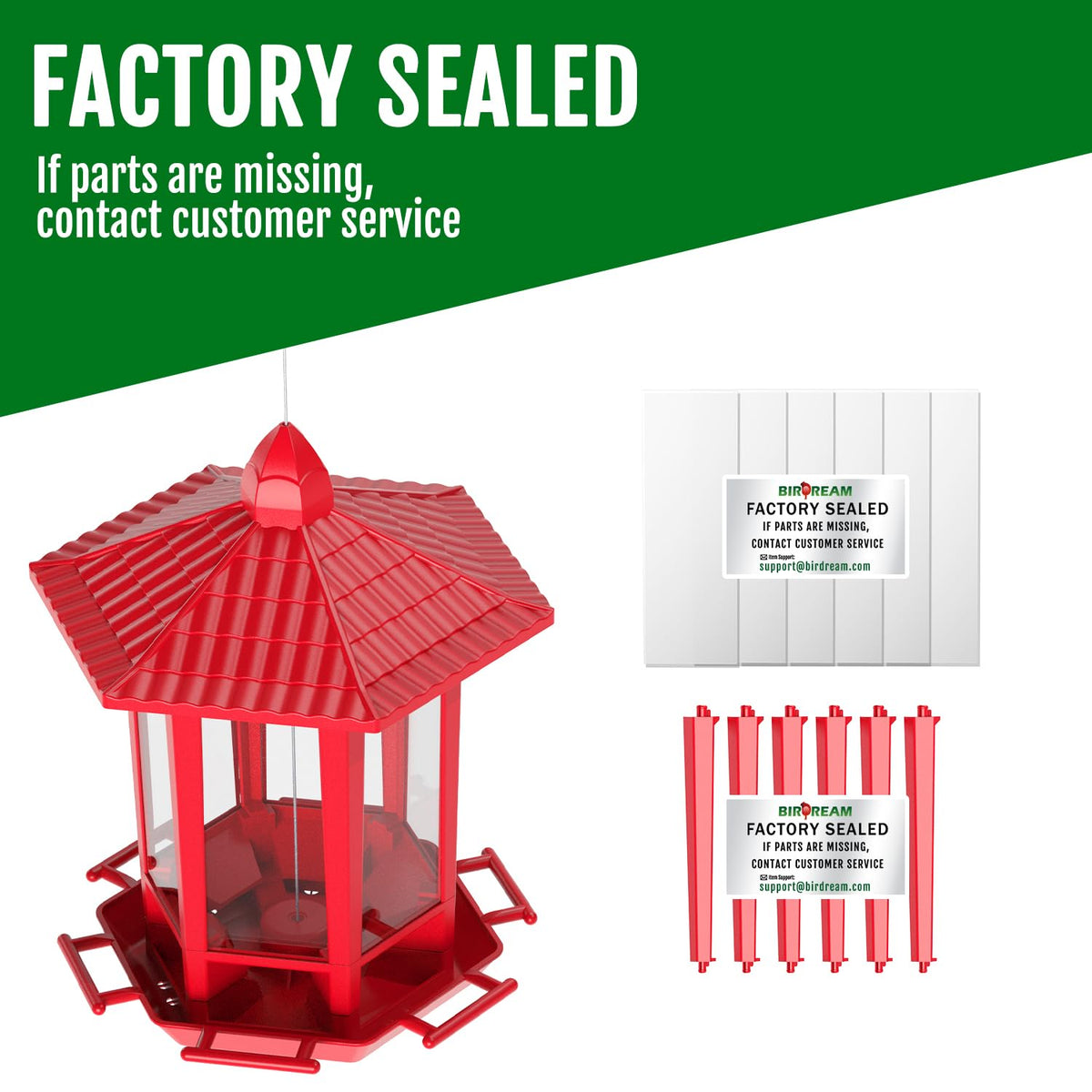  installation video included for Birdream pagoda feeder quick setup