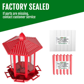  installation video included for Birdream pagoda feeder quick setup