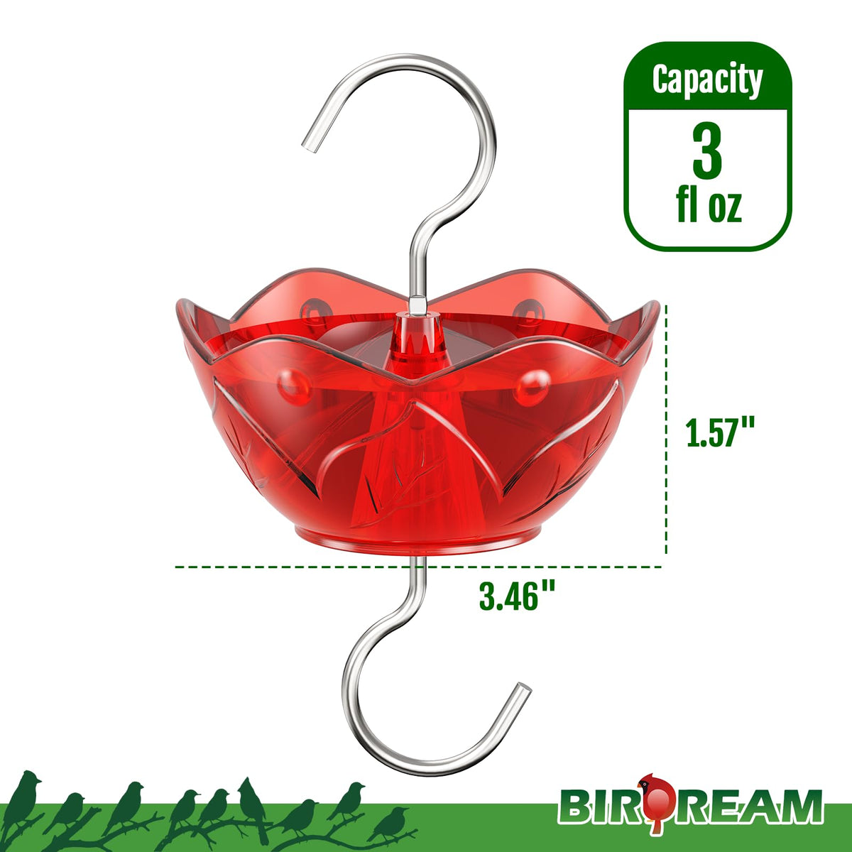 Birdream outdoor ant moat set for hanging feeders in patios and gardens.