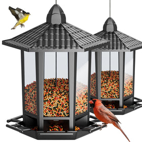 Birdream pagoda feeder outdoor invites diverse birds with classic design.