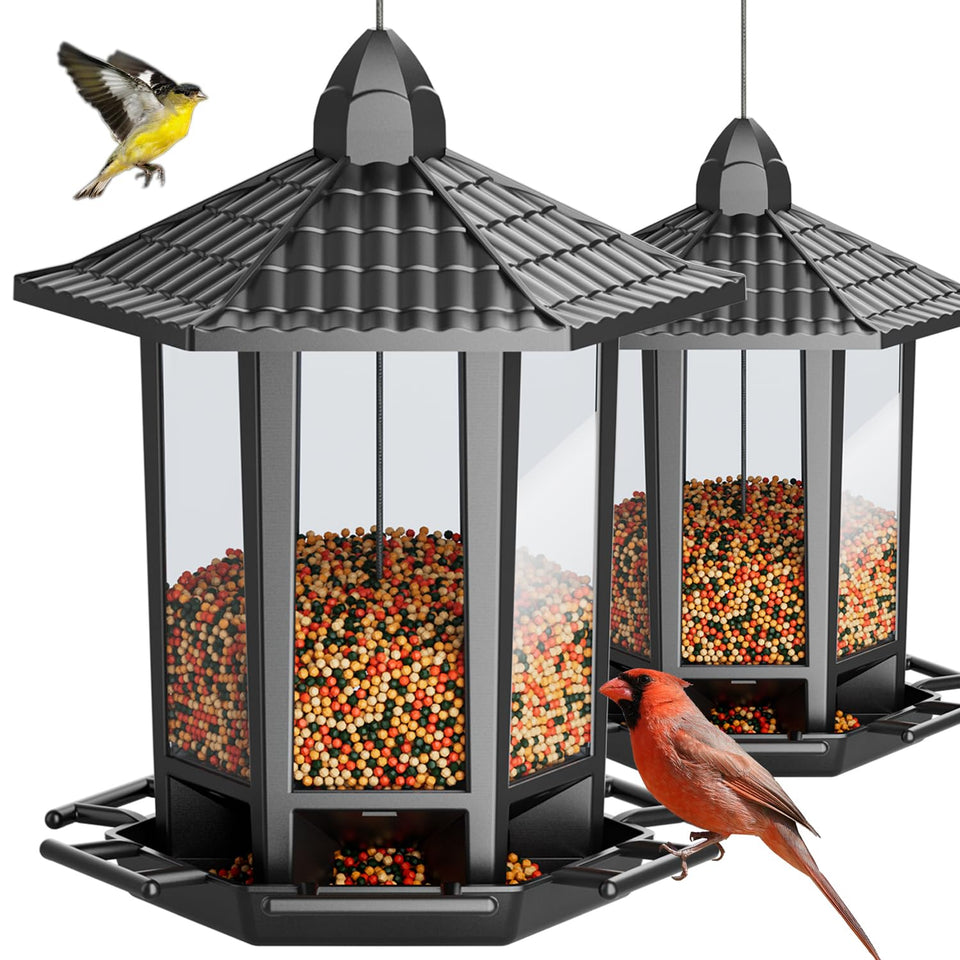 Birdream pagoda feeder outdoor invites diverse birds with classic design.