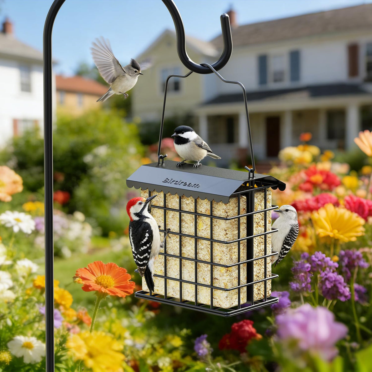 Birdream all-metal construction emphasizes durability for outdoor use.