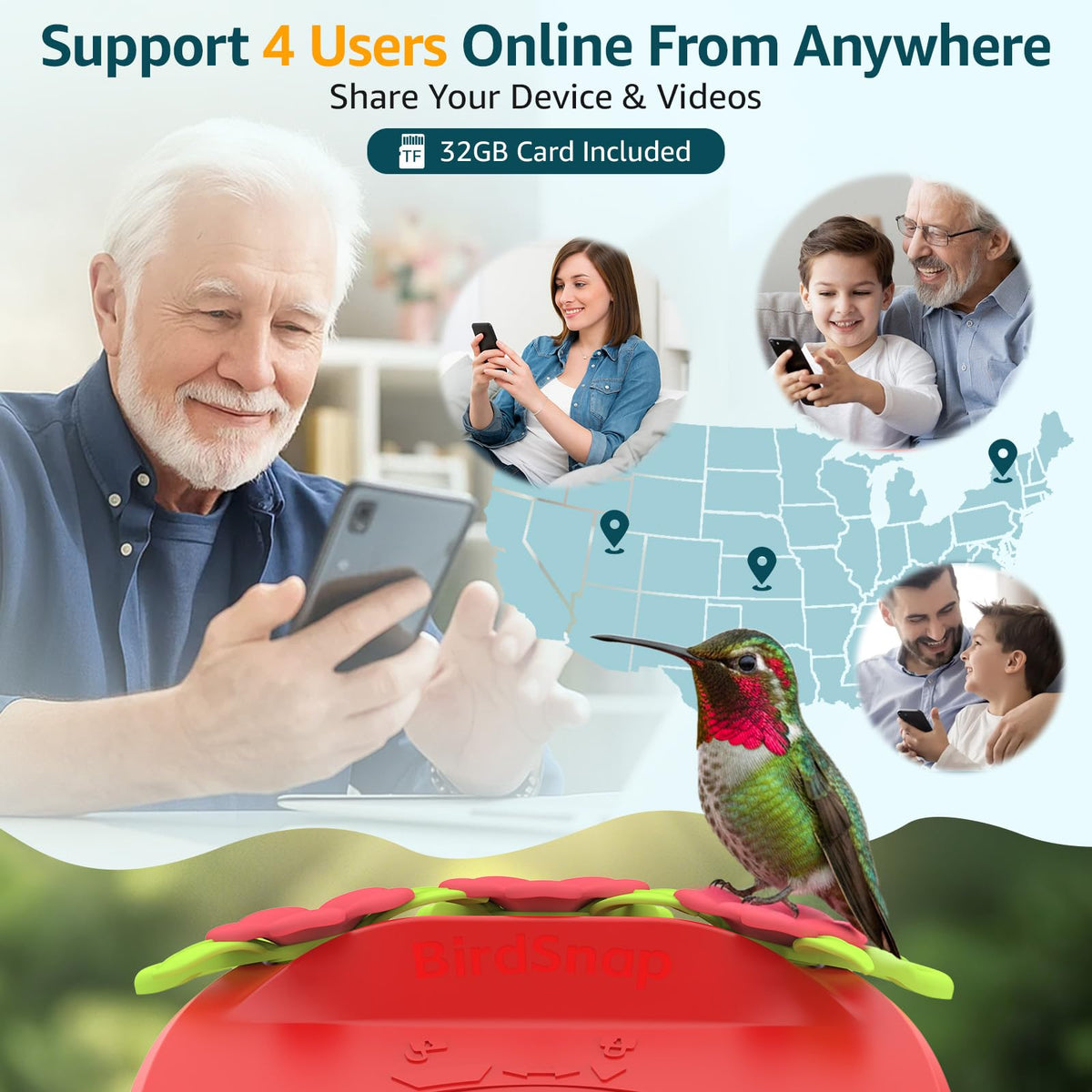 Birdsnap remote sharing lets family view from anywhere