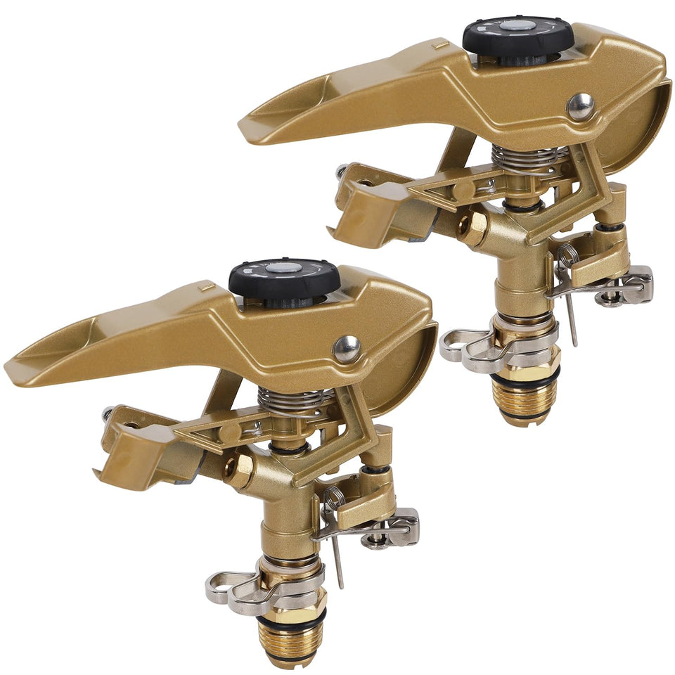 Biswing 2-pack impact sprinklers for efficient lawn irrigation