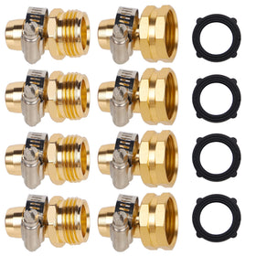 Biswing garden hose repair connector female with clamps for quick, secure repairs
