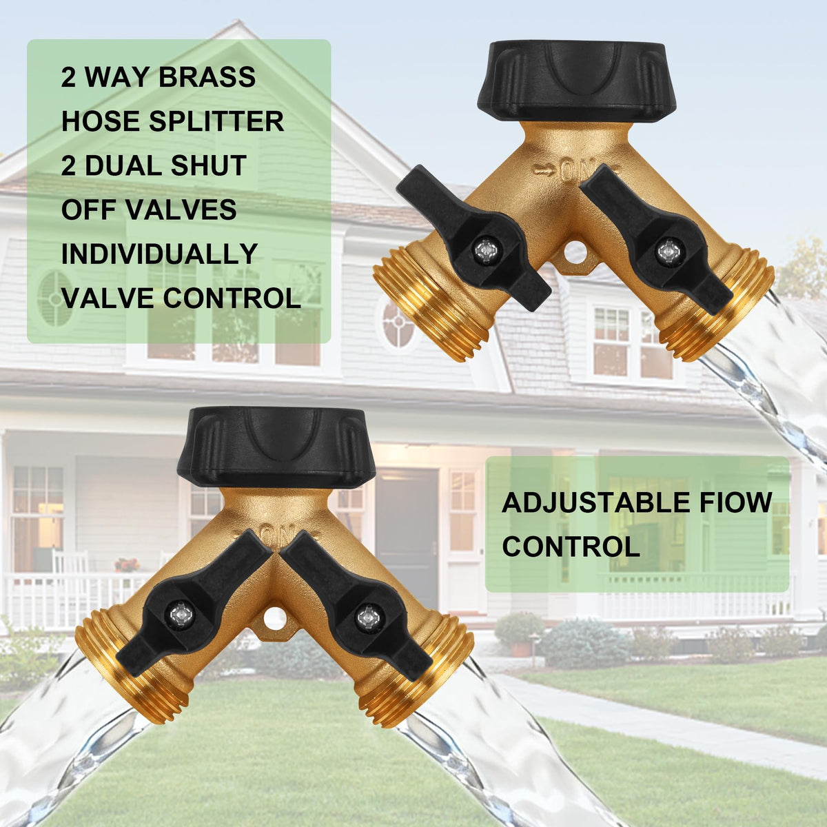 Biswing 3-4 inch threads fit most standard hoses securely.
