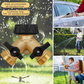 Biswing ball valves provide tight seal to prevent leaks during gardening.