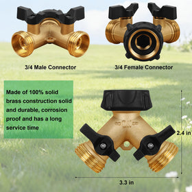 Biswing splitter features adjustable flow control for each outlet.