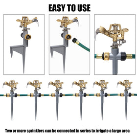 Biswing garden irrigation setup with compatible hoses