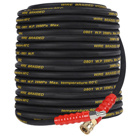 Biswing pressure washer hose 50ft with quick connect for easy attachment