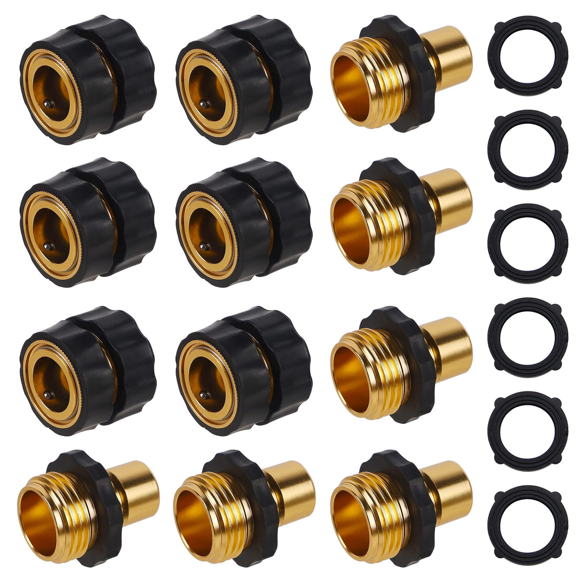 Biswing 3/4-inch quick connector set for fast hose assembly
