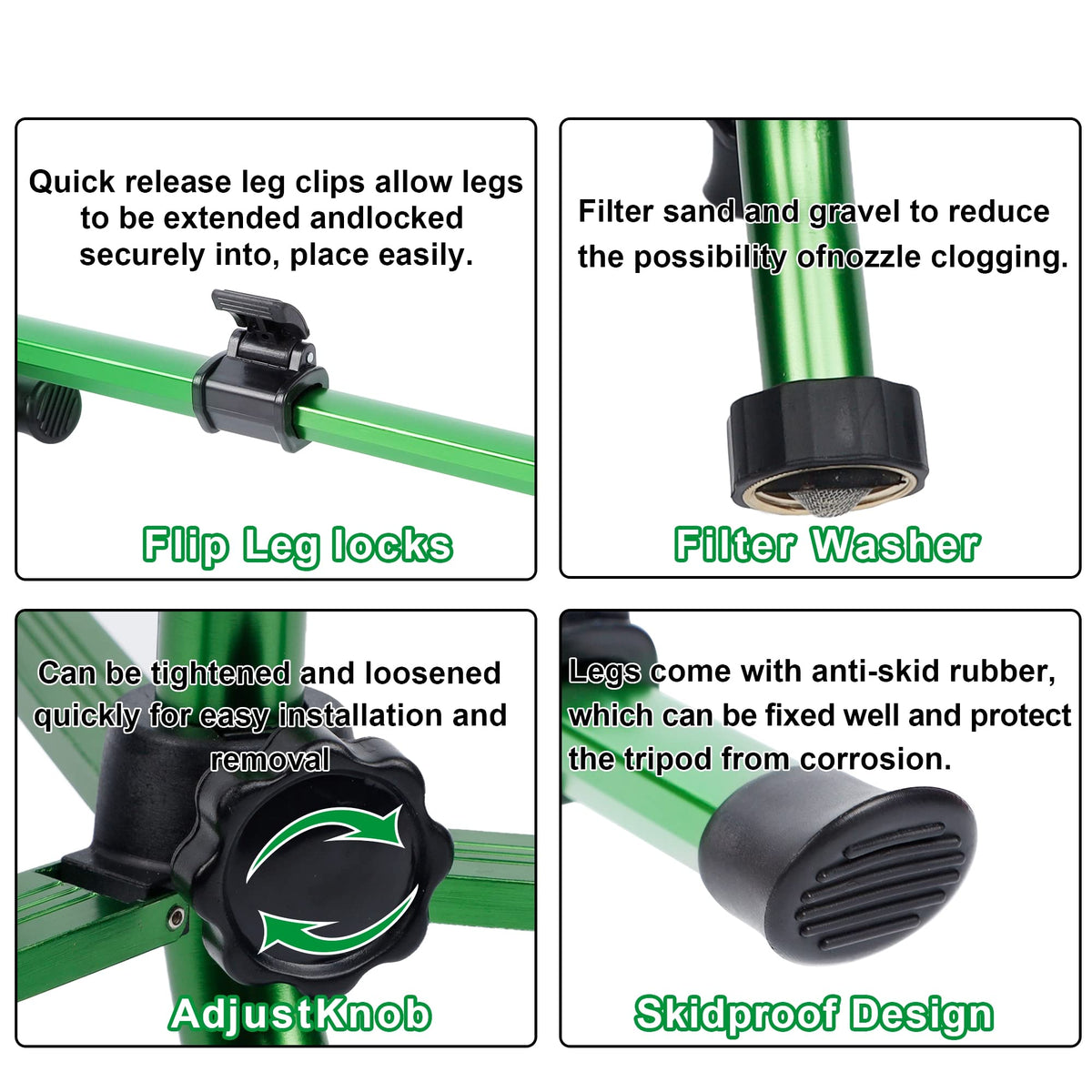 Biswing rubber filter O-ring helps prevent sand and debris from entering.