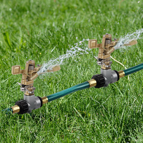 Biswing sprinkler coverage reaches 40-86 ft for large areas