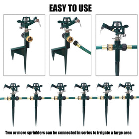 Biswing standard hose fittings compatible with most garden hoses.