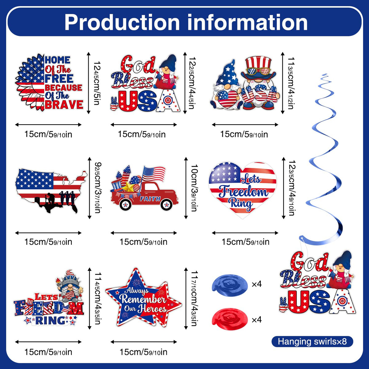 Biswiter card cuts showcase elegant patriotic shapes for classrooms or parties