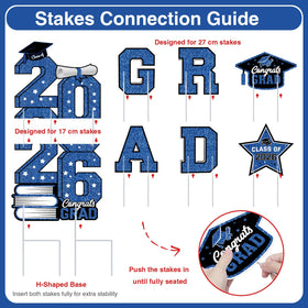Biswiter graduation-cap sign adds a classic cap motif to spotlight the graduate