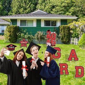 Biswiter Graduation star, extra flair for lawn decor and photo spots.