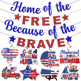 Biswiter memorial day banner adds reverent focal point to indoor spaces