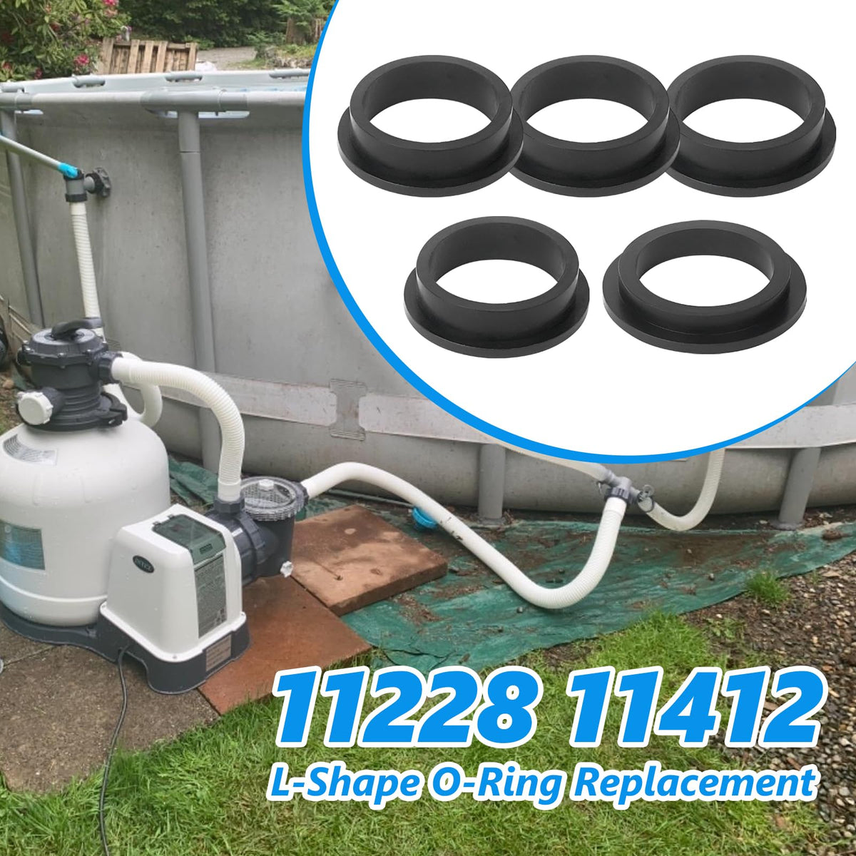 Biteyued easy-install seals reduce pool maintenance downtime