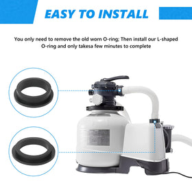 Biteyued Intex-compatible pump gasket enables quick installation