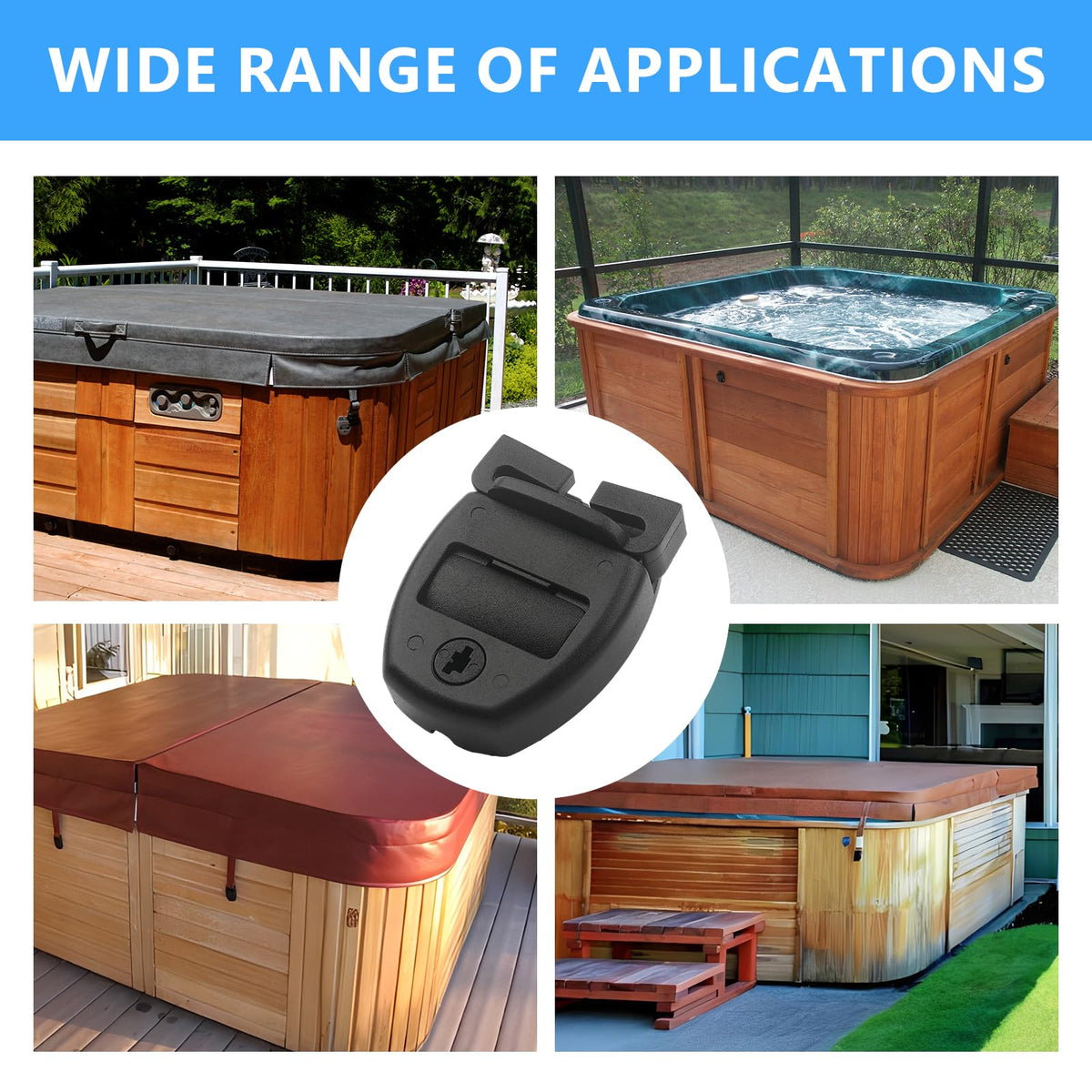 Biteyued wind protection effect keeps the spa cover secure in gusty weather