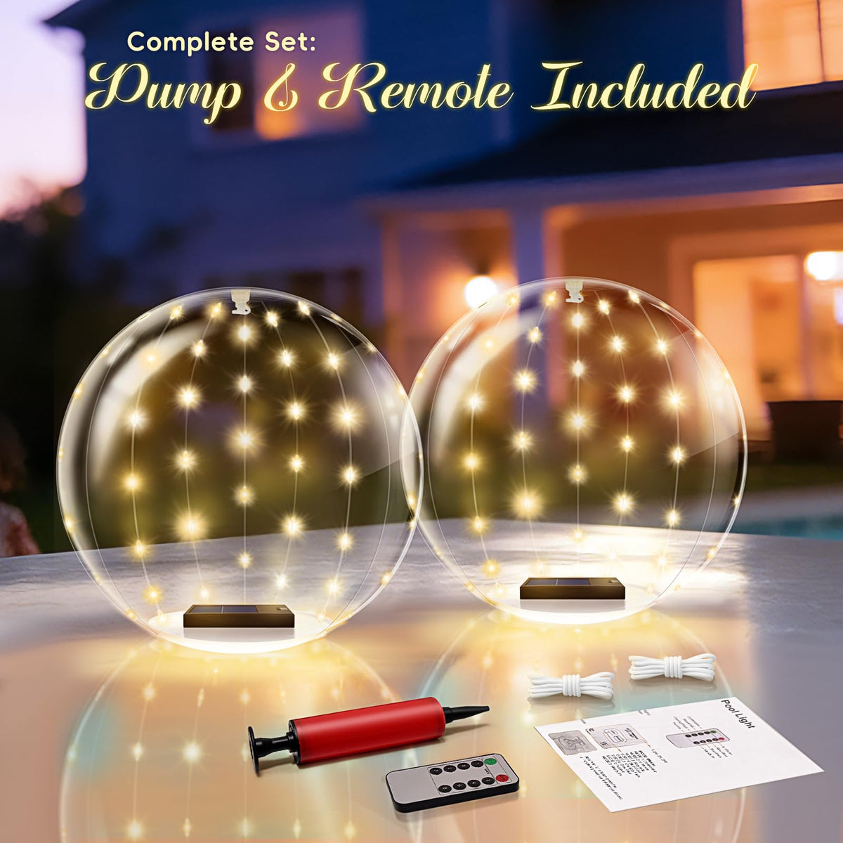 BITIWEND dusk-to-dawn sensor ensures lights activate when needed at night.