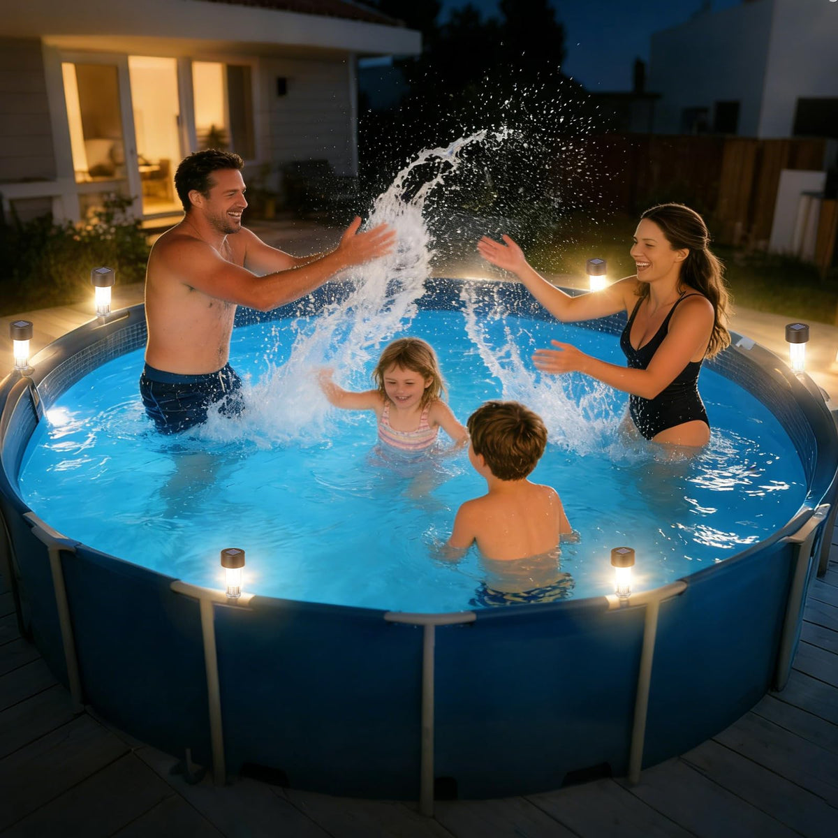 BITIWEND outdoor lighting decorates yard while enhancing evening ambiance.