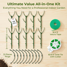 Bitjoy balcony patio trellis setup for outdoor greenery.