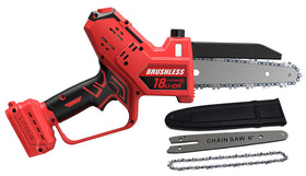 BITOON mini chainsaw with Milwaukee M18 compatibility for compact pruning tasks.