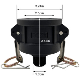 BITOTU camlock secure connection provides leak-resistant hose compatibility.