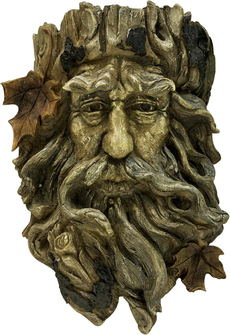 Bits and Pieces Green Man Tree Hugger outdoor decor enhances tree character.