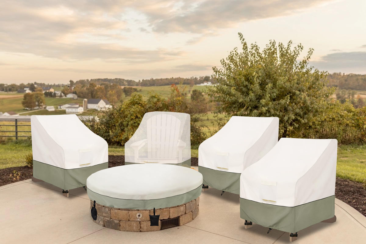 Reinforced padded handles on Bitubi chair cover for easy fitting