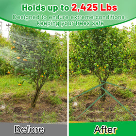 Biubee 206ft green blend tree tie offers long-reach staking flexibility