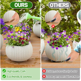 Biubee 2-inch diameter pot feet lift the pot off the ground