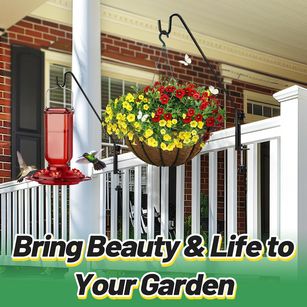 Biubee all-year deck hanger suitable for balconies and fences