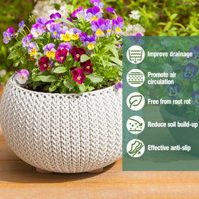 Biubee cork plant riser provides non-slip support on indoor floors