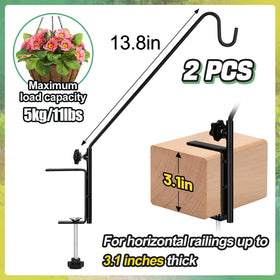 Biubee heavy-duty steel deck hanger provides durable railing support