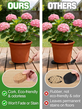 Biubee invisible under-pot feet keep the display clean and discreet.