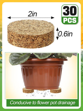 Biubee non-slip cork surface helps keep pots stable on floors and damp surfaces.