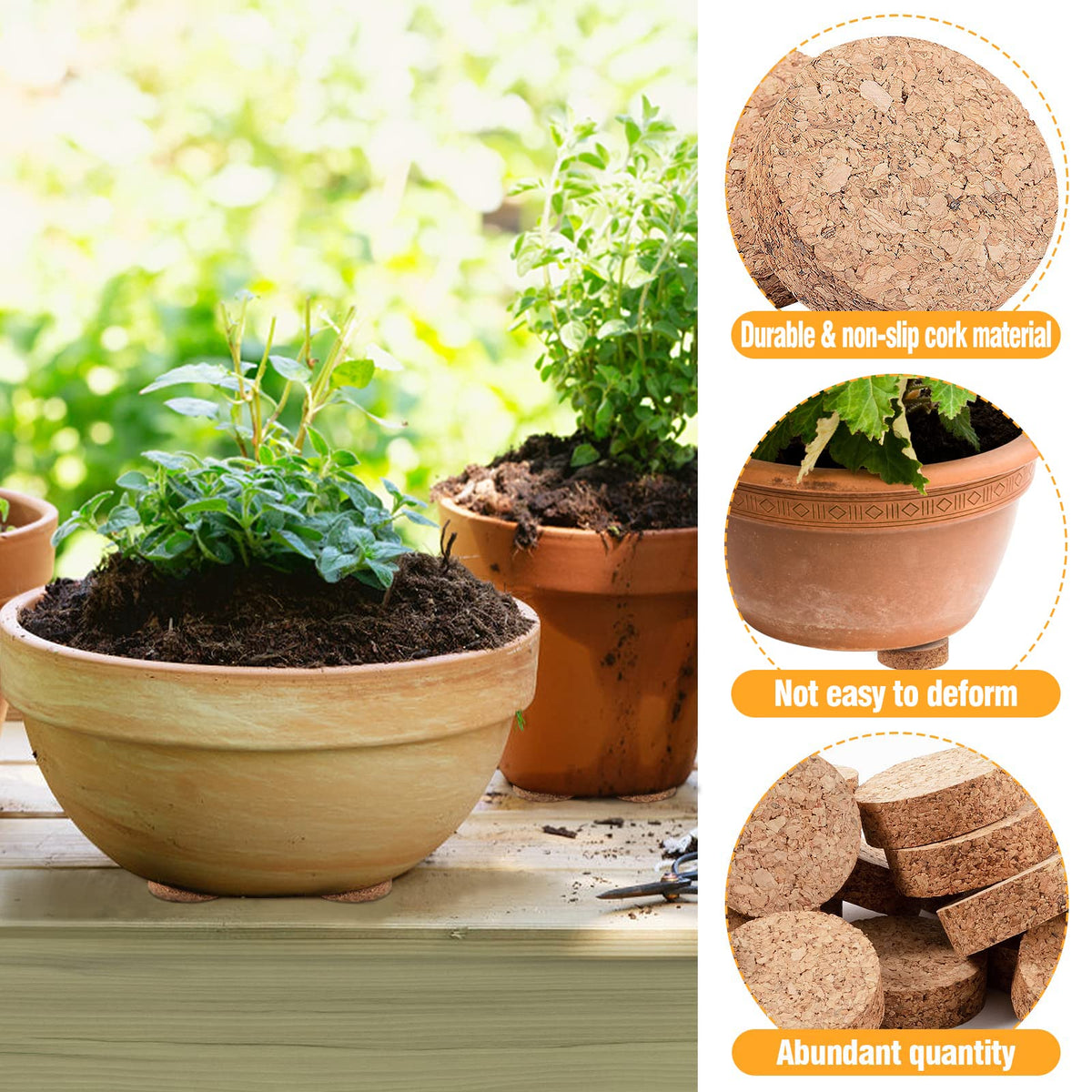 Biubee drainage spacer raises pots by 0.6 inches