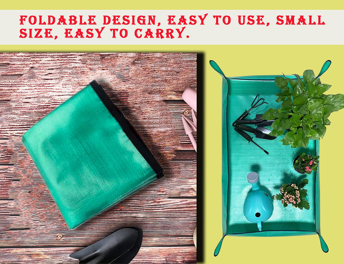 BIUWING easy-clean foldable mat stores compactly after use