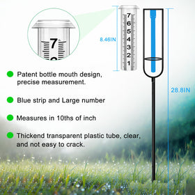 BIUWING rain gauge durable materials for long outdoor life.